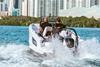 Vision Marine E-Motion 180E Electric HV Marine Powertrain Equipped Center Console in the hot weather of Florida