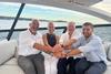 From Left to right-Udo Willersinn- Wendy Meade from Yacht Sales International and Stanislav Szadkowski - Tomasz Gackoski- from Sialia Yachts