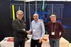 Shakespeare® Marine shaking hands with ScanMarine at METS 2024