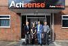 The Actisense senior management team. Danny Thrasher, head of sales; Phil Whitehurst, CEO; Lesley Keets, COO; Grant Bradley, head of engineering