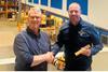From left - Kjetil Flak, Owner of Flak AS, with Kris Nieuwenhuis, North European Markets Manager for Ocean Signal.crop
