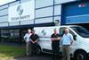 The team at Ocean Safety outside their new premises in Greenock
