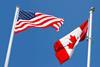 US-Canadian flags