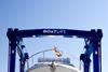 Ferretti Yachts 650 in boat lift