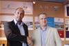 Mike Ward, director of Marina Projects Ltd and Bruno Meier, general manager of ART Marine, sign the 