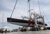 Aglaia is the largest yacht to be lifted out of water in Mallorca to date