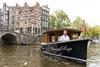 Electric boating on Amsterdam canals
