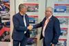 Gulf Craft CEO, Erwin Bamps and MGM Boats managing director, Gerry Salmon