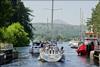 Traffic at Katra Docks on the Caledonian Canal in Scotland