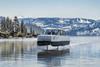 A render of FlyTahoe's VS–9, the electric hydrofoiling vessel set to operate on Lake Tahoe. Image courtesy of Vessev