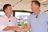 Rodolphe Cadoret Gunboat Marketing Director - Right David Johnson Denison Superyacht Division