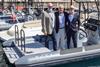 Bernard d’Alessandri, General Secretary & Managing Director of the Yacht Club de Monaco (centre) with Leif Stavøstrand, founder of Evoy (left) and Stewart Wilkinson, Founder of Vita 2