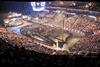 Final weigh-ins of some tournament events like the Bassmasters Classic are held in stadiums to accommodate large crowds of fans
