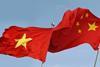 Vietnam and China flags