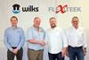 Wilks' Scott and Chris Berry with Tomas Gustafsson and Rob Tilney from Flexiteek