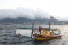 The catamaran capsized near the entrance to the Port of Cape Town on Monday