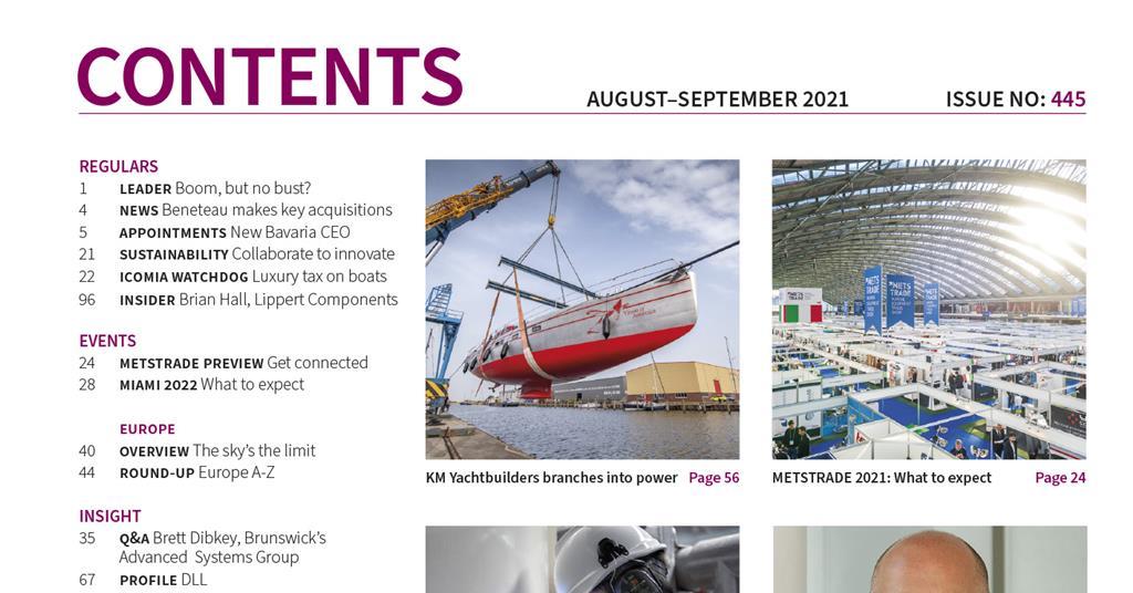 Inside this issue of IBI | UK | International Boat Industry