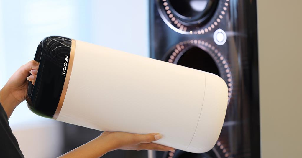 Toyota unveils portable hydrogen cartridges at Japan Mobility Show