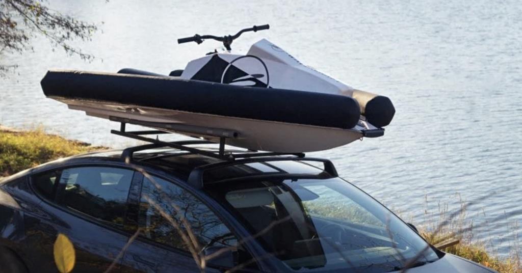 Motorized Car Raft Car-toppable electric PWC | Electrification | International Boat Industry