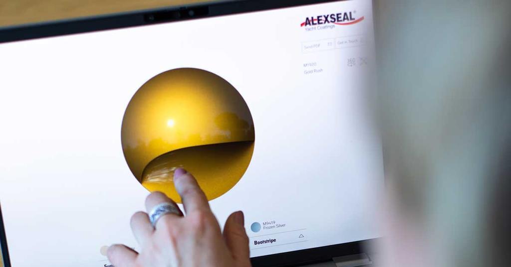 ALEXSEAL launches visualiser for its metallic and solid yacht paint