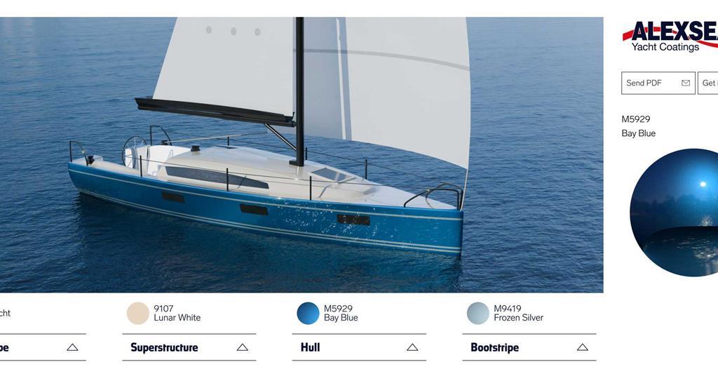 ALEXSEAL launches visualiser for its metallic and solid yacht paint