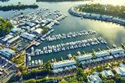 Sanctuary Cove Boat Show aerial