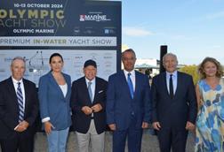 Greek Tourism minsiter Olga Kefalogianni(second left) at Olympic Yacht Show 2024