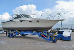 all wheel steering powerboat