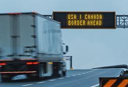 Truck at border