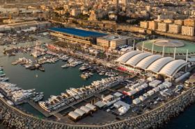 Genoa boat show aerial