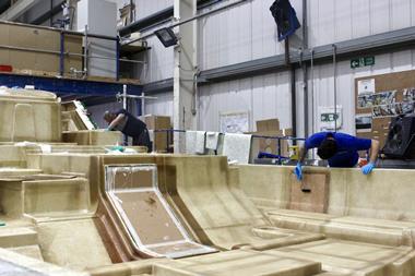 Fairline production at the 12,000 sq.metre Oundle manufacturing facility