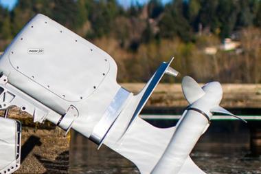 The Pure Watercraft electric outboard motor