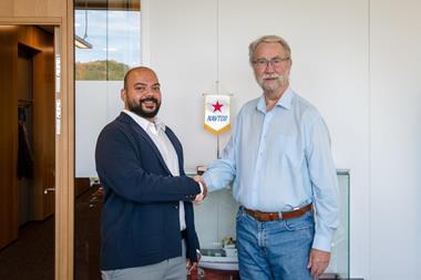 Shamanth Denrice D'Souza, Regional Sales Director, Middle East, and NAVTOR CEO Tor Svanes.