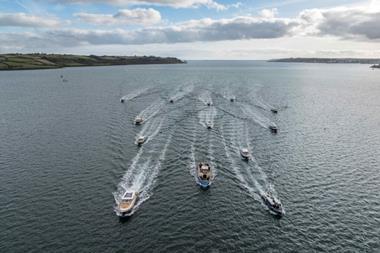 The-flotilla-of-Cockwells-vessels-featured-vessels-in-the-Duchy-Motor-Launches-range-custom-built-boats-and-the-Duchess-of-Cornwall-St-Mawes-Ferry-1024x767
