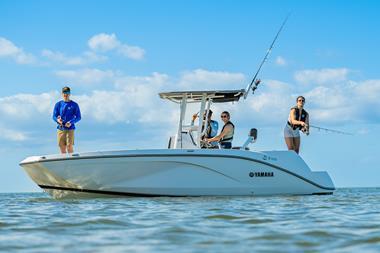 Yamaha fishing boat