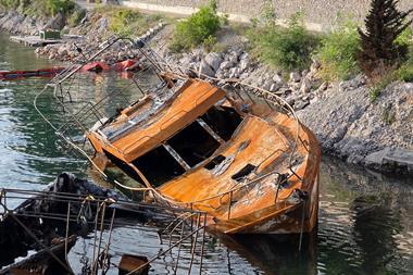 Derelict boat