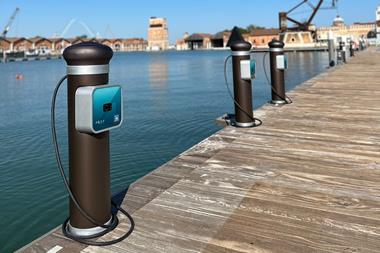 Eight Aqua Bitta electric Boat Charge Station - Venice Arsenale (Credit Aqua superPower Ltd)