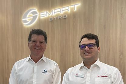 Smartgyro's Carlo Gazerro with YANMAR Mastry's Eric Mastry
