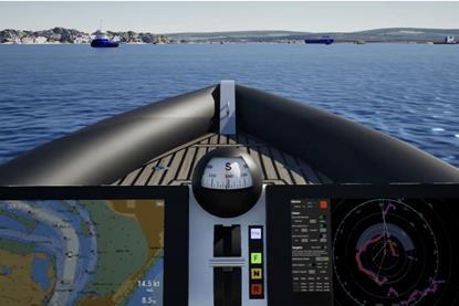 Launched in 2024, MPDUK has developed a suite of Cloud-based simulators designed to make pilotage as realistic as possible. This is their VTS training module for harbour staff. Note the twin screens on the RIB’s dashboard.
