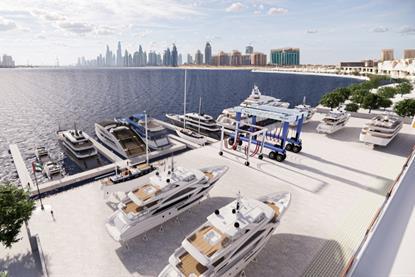Gulf Craft's new yacht refit centre, Ajman