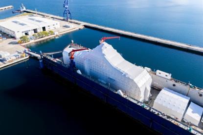 Superyacht refit. Credit: iStock/Scharfsinn86