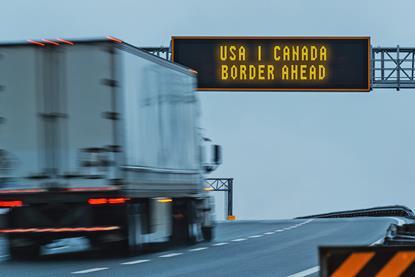 Camion à la frontière