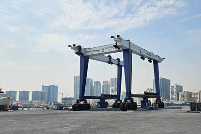 Gulf Craft SYSC 600 ton straddle Carrier