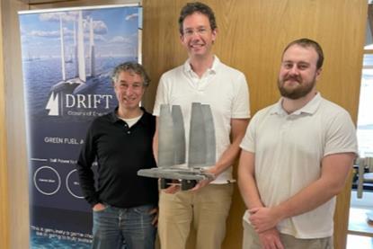 Drift Energy funding success - (LtR) Neal Pawson, Ben Medland and Mike Mackay