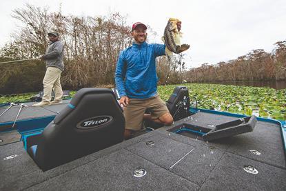 Carpet remains the flooring of choice on high-end fishing boats for its non-skid qualities