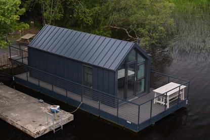 The new pontoons will be used on several floating home projects in the UK. This is a design by Bluefield Houseboats