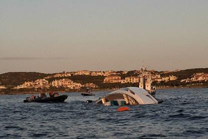 Angiola II yacht sinking off Sardinian coast