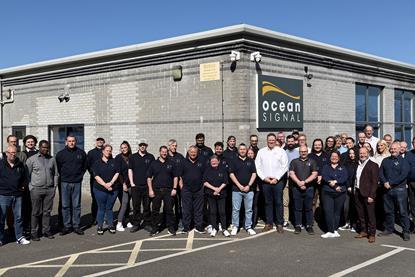 The Ocean Signal team at their company headquarters in Margate, UK