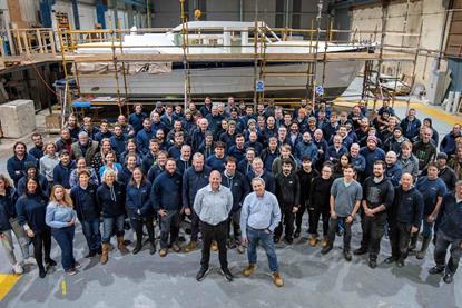 The Team at Cockwells Modern & Classic Boatbuilding - Image Credit Cockwells - December 2023