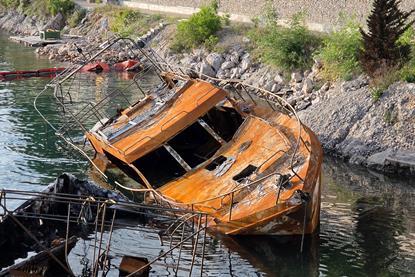 Derelict boat